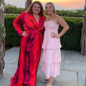 Pink Strapless Dress